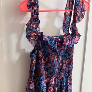 Vineyard Vines Floral Ruffle Maxi Dress